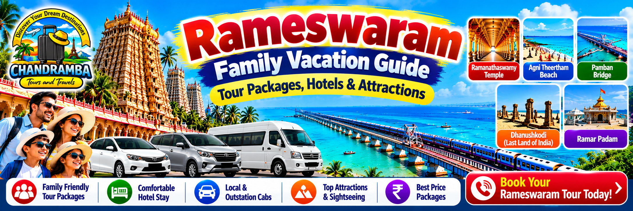 Rameswaram Family Vacation Guide: Tour Packages, Hotels & Attractions
