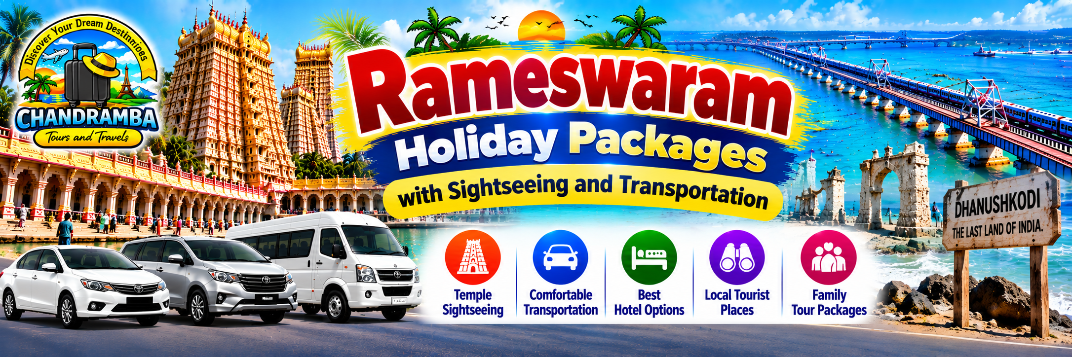 Rameswaram Holiday Packages with Sightseeing and Transportation