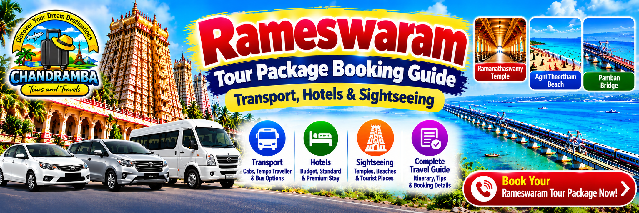 Rameswaram Tour Package Booking Guide: Transport, Hotels & Sightseeing