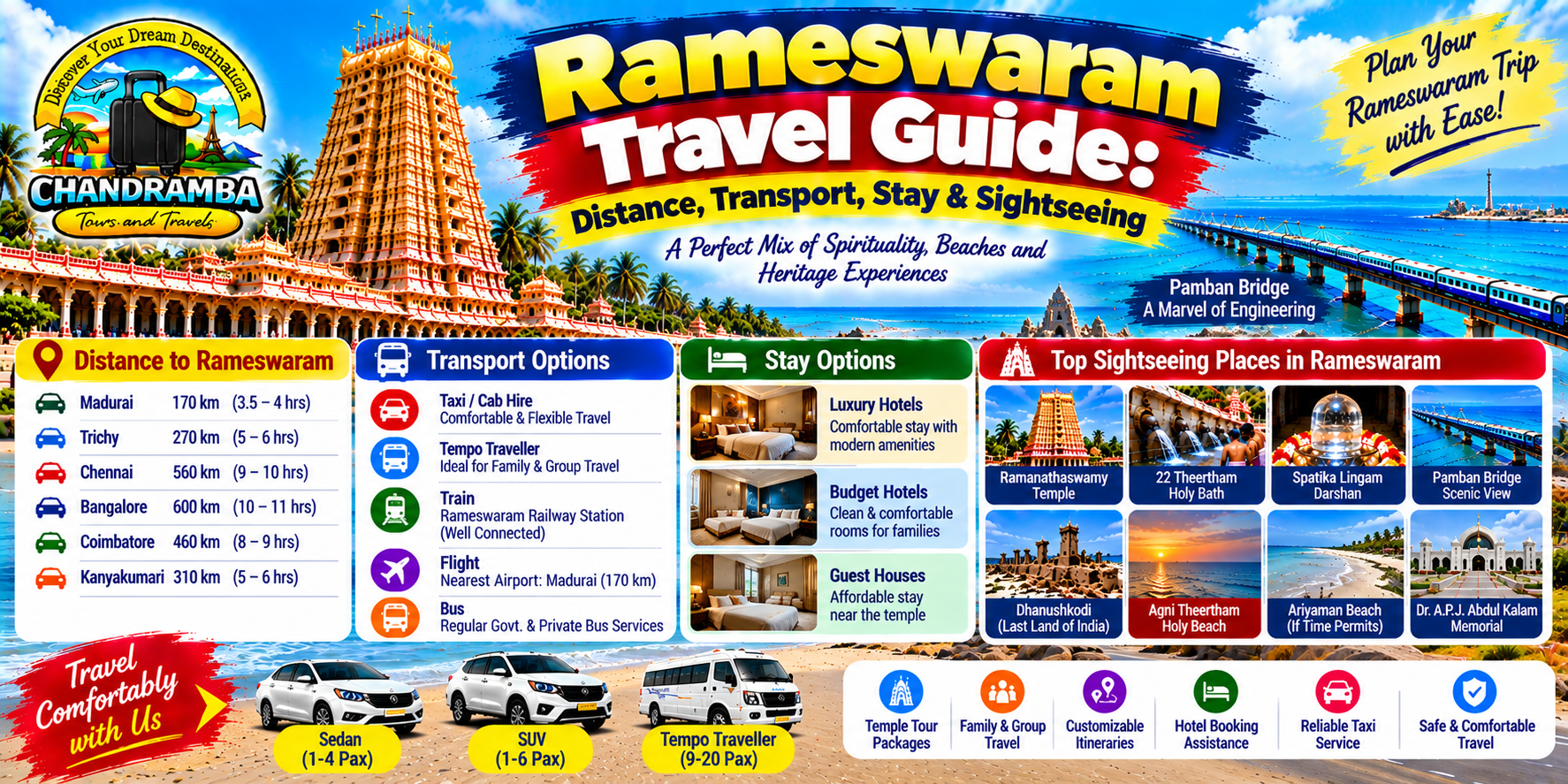 Rameswaram Travel Guide: Distance, Transport, Stay & Sightseeing