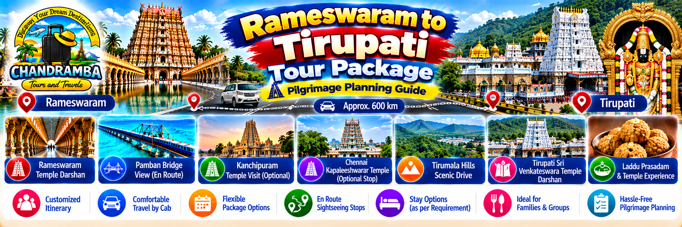 Rameswaram to Tirupati Tour Package: Pilgrimage Planning Guide