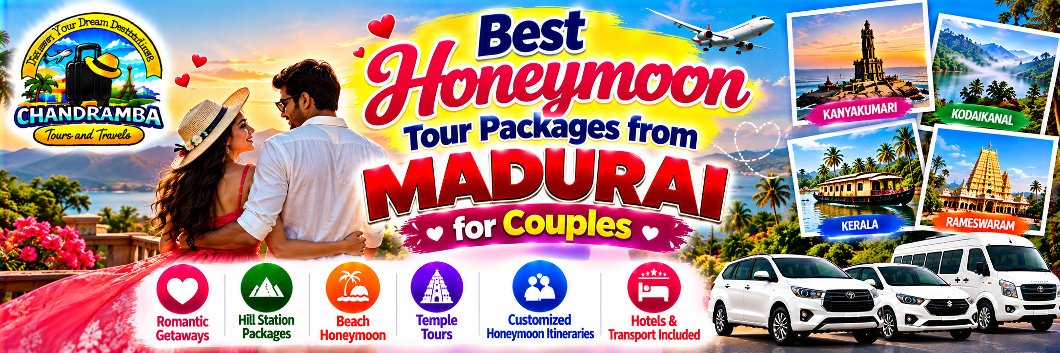 Best Honeymoon Tour Packages from Madurai for Couples