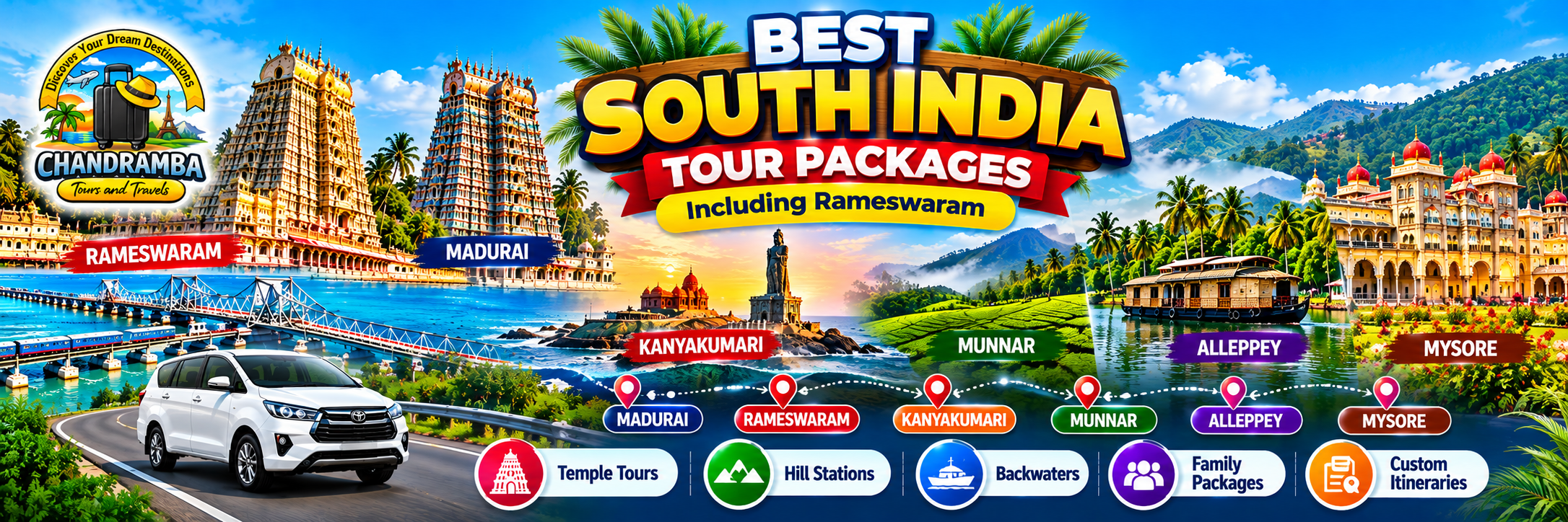 Best South India Tour Packages Including Rameswaram