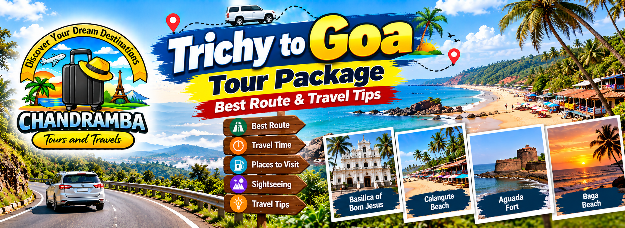 Trichy to Goa Tour Package: Best Route & Travel Tips