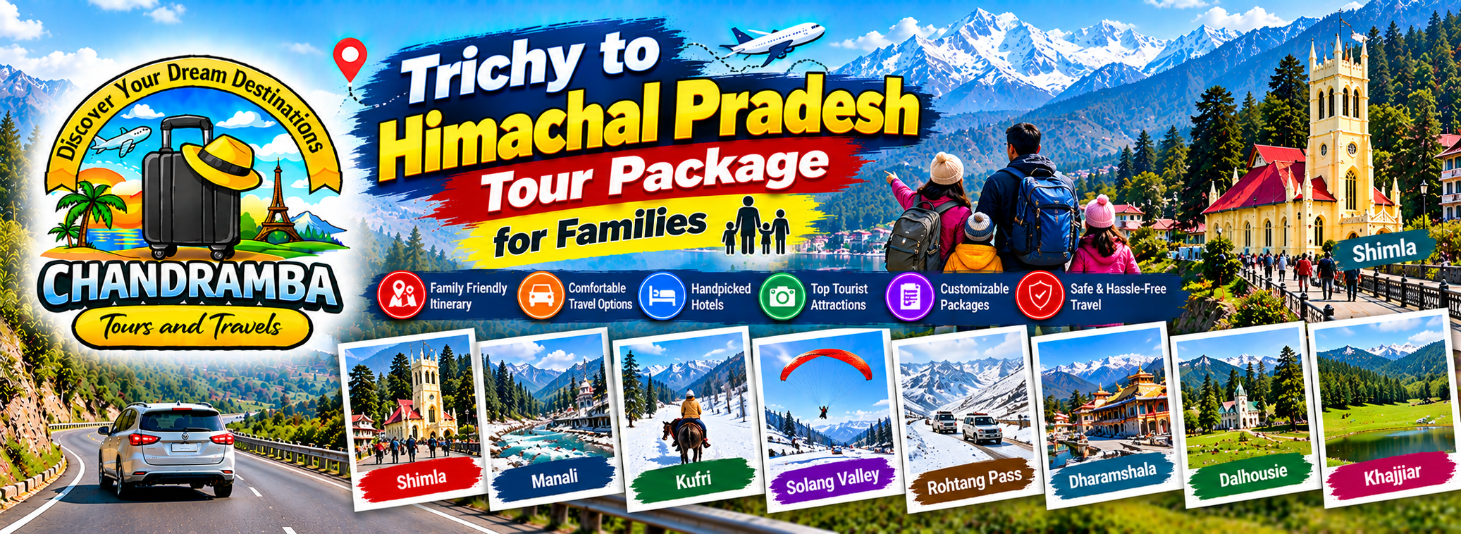 Trichy to Himachal Pradesh Tour Package for Families